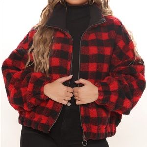 Sherpa jacket. Brand new from fashion nova in original packaging.